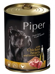 Piper Pies Serca kurczaka i ryż puszka 800g - Mokra karma dla psów - miniaturka - grafika 4