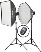 Kamery cyfrowe - akcesoria - GlareOne Zestaw oświetlenia studyjnego GlareOne Vega 400 Starter Kit - miniaturka - grafika 1