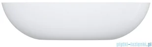 Omnires Shell M+ umywalka nablatowa 60x35 cm biały połysk SHELLUNBP | - Umywalki - miniaturka - grafika 3