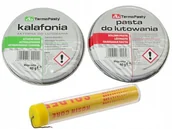 Akcesoria do lutowania - Kalafonia 40g + Pasta 40g + Cyna 1mm 10g Lutowanie - miniaturka - grafika 1