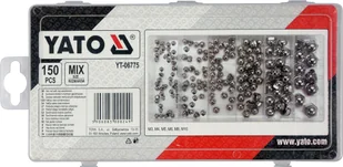 Yato 150 SZT NAKRĘTEK ZAMKNIĘTYCH KOŁPAKOWYCH METRYCZNYCH MIX YT-06775 YT-06775 - Śruby i nakrętki - miniaturka - grafika 2