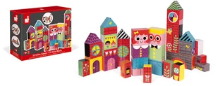 Janod Ogromne klocki 2 w 1 Domki i postacie 35 elementów, 3797-0 - Klocki - miniaturka - grafika 6