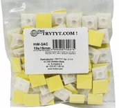 Inne mocowania - uchwyt samoprzylepny do kabli 19x19 opaska 100szt - miniaturka - grafika 1