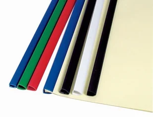 Idest Grzbiety wsuwane standardowe A4 4mm niebieski 50szt BEGLS016BL2970050A8 - Koszulki na dokumenty - miniaturka - grafika 2