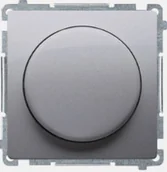 Wyłączniki światła i elektryczne - Kontakt KONTAKT_SIMON Ściemniacz przyciskowo - obrotowy do LED BASIC Srebrny BMS9L.01/43 - miniaturka - grafika 1
