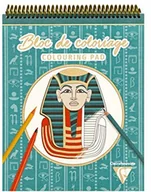 Notesy i bloczki - Clairefontaine 96178C blok spiralny, 20 arkuszy, 25 x 20 cm, 250 g (10 wzorów x 2 płytki), motyw Egiptu 96178C - miniaturka - grafika 1