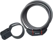 Zabezpieczenia do roweru - Masterlock Zapięcie rowerowe QUANTUM 8121 12mm 180cm KLUCZYK czarne MRL-8121EURDPRO SS16 - miniaturka - grafika 1