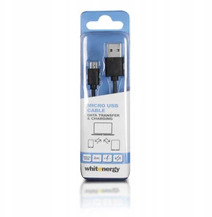 Whitenergy Kabel do przesyłu danych, wtyczka USB 2 0 na micro USB czarny (09969) - Kable USB - miniaturka - grafika 5