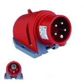 Osprzęt siłowy - TP Electric Wtyczka natynkowa zwrotnica faz 5P 16A 400V IP44 2009 3105-352-1600 - miniaturka - grafika 1