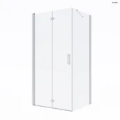 Kabiny prysznicowe - Oltens Trana 90x80 cm prostokątna drzwi ze ścianką 20206100 OLT-20206100-0 - miniaturka - grafika 1