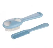 Szczotki do włosów dla dzieci - Canpol Babies Babies Szczotka i grzebień dla niemowląt Niebieski - miniaturka - grafika 1