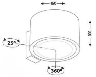 Shilo Kinkiet tuba Miki 4433 4433 - Lampy ścienne - miniaturka - grafika 2