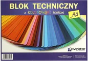 Szkolne artykuły papiernicze - Wektor Blok techniczny A4/10 kolor Indeks - miniaturka - grafika 1