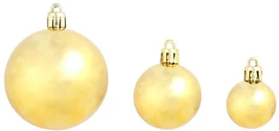 vidaXL Zestaw bombek, 100 elementów, złoty vidaXL - Bombki - miniaturka - grafika 5