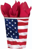 Kinder party - Amscan 8 stanów Zjednoczonych Ameryki tekturowy kubek dekoracyjna 0,26 L dekoracja kubek - miniaturka - grafika 1