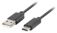 LANBERG Kabel USB-C M/USB-A M 2.0 LANBERG Qc 3.0, 1 m - Kable USB - miniaturka - grafika 2