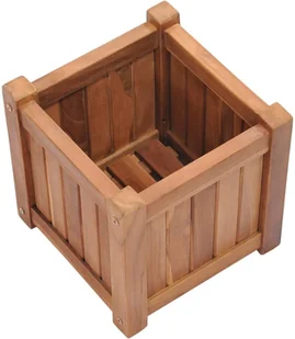 vidaXL Podwyższona donica 30x30x30 cm, lite drewno tekowe - Donice - miniaturka - grafika 5