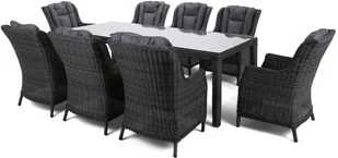 HOME & GARDEN Meble ogrodowe technorattanowe Bristol 230 cm Grey / Grey 8+1 755605 - Meble ogrodowe - miniaturka - grafika 3