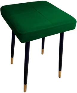 Taboret MAX MG25 zielony podstawa czarna/złota - Taborety i hokery - miniaturka - grafika 3