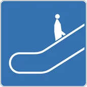 Wyposażenie miejsc publicznych - Znak drogowy informacyjny D-36A Schody ruchome w górę - miniaturka - grafika 1