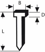 Inne mocowania - BOSCH Zszywki typ 49 2 8 x 1 65 x 25 mm 2609200247 1000 szt - miniaturka - grafika 1