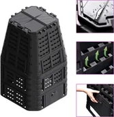 Kompostowniki - vidaXL Kompostownik termiczny do ogrodu, 880 L, plastikowy - miniaturka - grafika 1