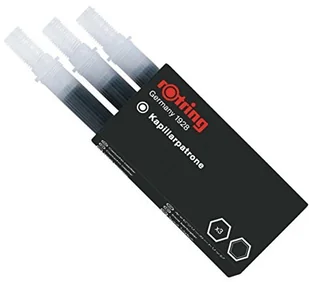 Rotring NABOJE RAPIDOGRAPH CZARNY KAPILAR 3szt S0194640 - Naboje i atramenty - miniaturka - grafika 2