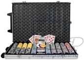 Zestawy do pokera - Garthen Zestaw do pokera 1000 szt żetonów OCEAN Trolley - miniaturka - grafika 1