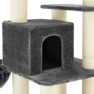 tectake Drapak dla kota Gismo - szaro/biała 403327 - Drapaki dla kotów - miniaturka - grafika 7