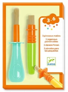 Djeco Zestaw Pędzelków Dla Maluchów - Djeco DJ09007 - Przybory szkolne - miniaturka - grafika 2