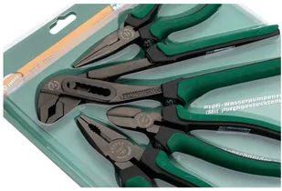 MANNESMANN Zestaw Szczypiec 4El. Mannesmann: Tnące, Nastawne, Kombinerki, Wydłużone - Inne mocowania - miniaturka - grafika 3