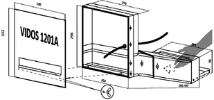 Vidos WIDEODOMOFON ZINTEGROWANY ZE SKRZYNKĄ NA LISTY S1201A-SKM S1201A-SKM - Wideodomofony - miniaturka - grafika 9
