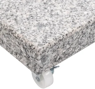 vidaXL VidaXL Podstawa pod parasol granitowa 30 kg kwadratowa szara  48563 - Pozostałe meble ogrodowe - miniaturka - grafika 5