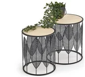 Ławy i stoliki kawowe - Halmar Zestaw dwoch ław FOLLA Naturalny 40cm V-CH-FOLLA-LAW - miniaturka - grafika 1