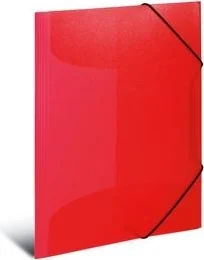 Herma HERMA 19500 teczka z gumowymi-Eckspanner, tworzywo sztuczne, 1 sztuki, przezroczyste, czerwony DIN A4 19504 - Teczki i skoroszyty - miniaturka - grafika 2