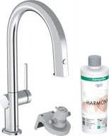 Baterie kuchenne - Hansgrohe 76801000 Aqittura M91 FilterSystem 210 wyciągana wylewka 1jet zestaw startowy chrom - miniaturka - grafika 1