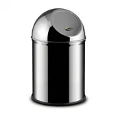 Kosze na śmieci - ALDA Kosz na śmieci 8 L, samozamykające wieko, nierdzewny błyszczący 384098 - miniaturka - grafika 1