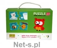 Puzzle - DOBRA FIRMA Puzzle Gdzie żyją zwierzęta 300117 - miniaturka - grafika 1