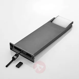 LINDBY Lindby Cathalena słupek ogrodowy LED ciemnoszary - Lampy ogrodowe - miniaturka - grafika 2