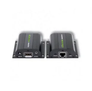 Techly Extender HDMI po skrętce Cat. 5e/6/6a/7, do 60m, z odbiornikiem IR, czarny 020355 - Złącza, przejściówki, adaptery - miniaturka - grafika 10