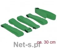 Delock Organizer kabli rzep 300x20mm zielony 5 sztuk - Maskownice do kabli - miniaturka - grafika 2