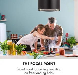 Klarstein Barett Czarny (TK15-Barett-BL) - Okapy kuchenne - miniaturka - grafika 2