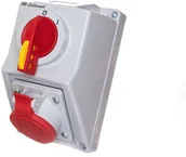 Inne akcesoria elektryczne - Elektromet Spółdzielnia Inwalidów Zestaw instalacyjny z rozłącznikiem O-I 1x16A 5P 400V C16-18N IP54 971603 - miniaturka - grafika 1