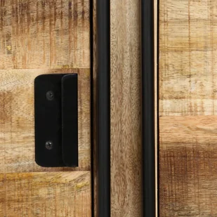 vidaXL Szafka z litego drewna mango, 150 x 40 x 80 cm - Komody - miniaturka - grafika 4