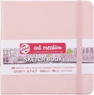 Notesy i bloczki - Talens TALENS ART CREATION SZKICOWNIK 12X12 CM 140G PASTEL PINK uniw 322677-uniw - miniaturka - grafika 1