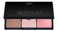 Bronzery i konturowanie twarzy - Wibo 3 Steps To Perfect Face Contour Palette paleta do konturowania twarzy Light 10g 96517-uniw - miniaturka - grafika 1