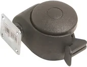 Kółka i bloczki - OBI Kółko podwójne z płytką i ustalaczem śr. 50 mm 30 kg - miniaturka - grafika 1