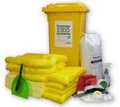 Sprzęt ratunkowy - Producent Green Service Zestaw Ratunkowy Chemiczny Eko H120, Chłonność 103 L. Żółty 103 L. - miniaturka - grafika 1