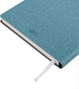 OPUS Notes Notatnik biurowy twardy w kratkę z miejscem na długopis O.NOTE Copenhagen 207 x 145 mm A5) turkusowy NOTECOPENHSL128SQLGREEN - Notesy i bloczki - miniaturka - grafika 3