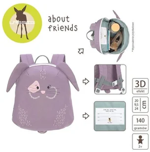 Lässig Lässig Mały plecak unisex dla dzieci bagaż - bagaż dziecięcy, Fioletowy/fioletowy, S, plecak 1203021778 - Plecaki Lässig Lässig Mały plecak unisex dla dzieci bagaż - bagaż dziecięcy, Fioletowy/fioletowy, S, plecak 1203021778 - Plecaki - miniaturka - grafika 4